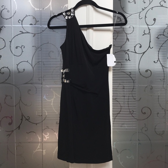 NWT- RUBY ROX -M- little black cocktail dress - Picture 5 of 8